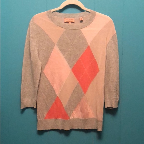 Ted Baker 3/4 sleeve sweater. Sz 3 - Picture 1 of 2